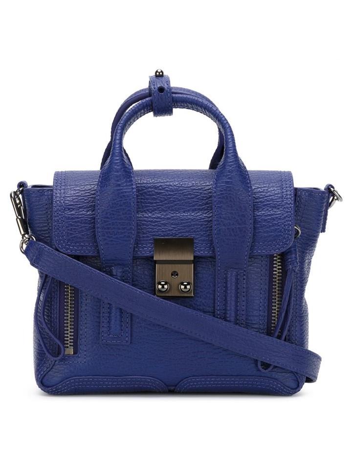 3.1 Phillip Lim - Mini 'pashli' Satchel - Women - Leather - One Size, Blue, Leather