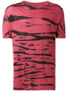 Faith Connexion Striped T-shirt, Adult Unisex, Size: Large, Red, Linen/flax