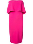 Likely Top Detail Bodycon Dress - Pink & Purple