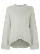 Tibi Round Neck Sweater - Grey