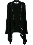 Givenchy Faux Pearl Trim Cardigan - Black