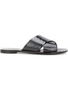 Casadei Crossover Strap Flat Sandals