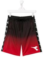 Diadora Junior Track Shorts - Red