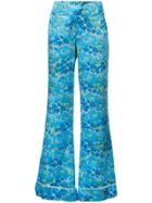 Marina Moscone Wide Leg Pyjama Trousers - Blue