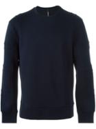 Neil Barrett Seam Detail Sweatshirt, Men's, Size: L, Blue, Viscose/spandex/elastane/lyocell/cotton