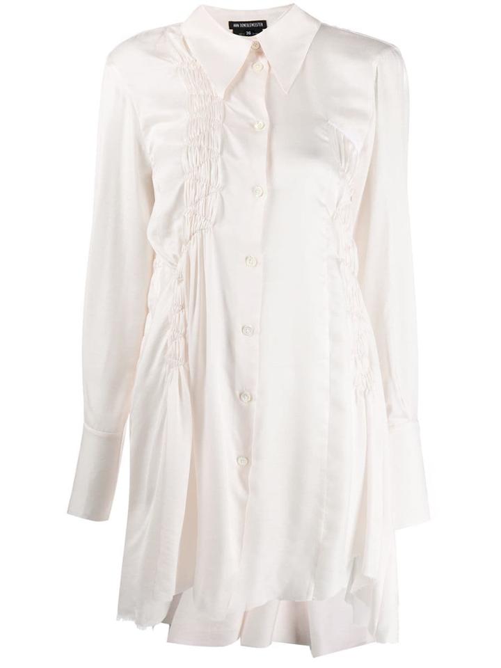 Ann Demeulemeester Long Asymmetric Shirt - Pink