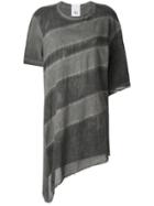 Lost & Found Ria Dunn Sheer Asymmetric T-shirt - Grey