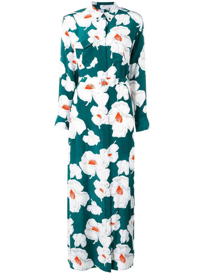 Equipment Floral Print Maxi Dress - Green
