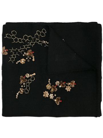 Janavi Surreal Skull Scarf - Black