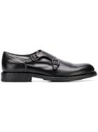 Pantanetti Buckled Monk Shoes - Black
