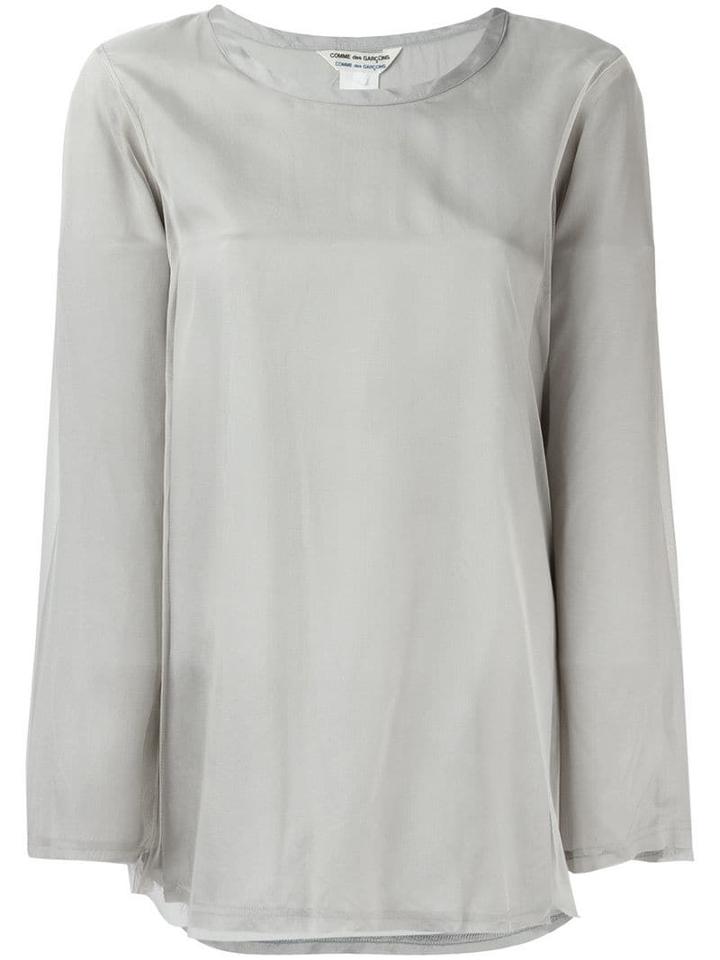 Comme Des Garçons Pre-owned Longsleeved Blouse - Grey