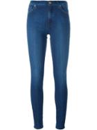 7 For All Mankind Skinny Jeans, Women's, Size: 29, Blue, Cotton/polyester Taffeta/spandex/elastane