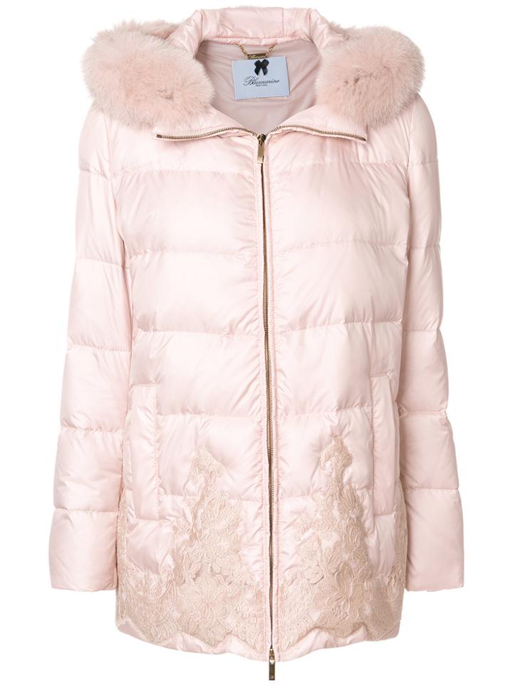Blumarine Classic Padded Jacket - Pink & Purple