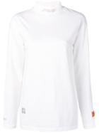 Heron Preston Style Mock Neck T-shirt - White