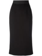 Dolce & Gabbana High Waisted Pencil Skirt - Black