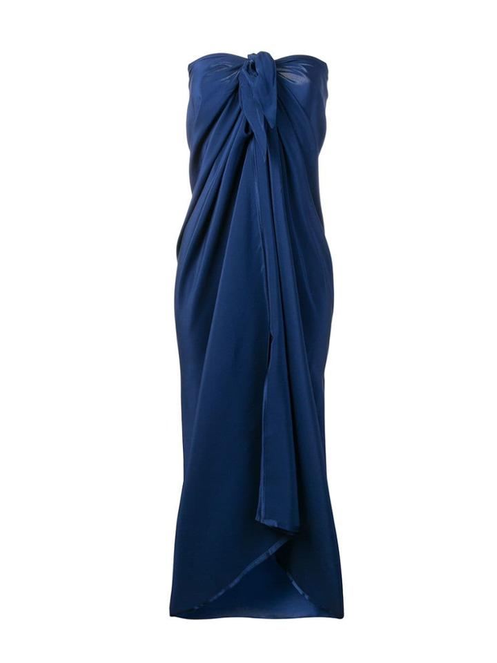 Jean Paul Knott Pareo Dress - Blue