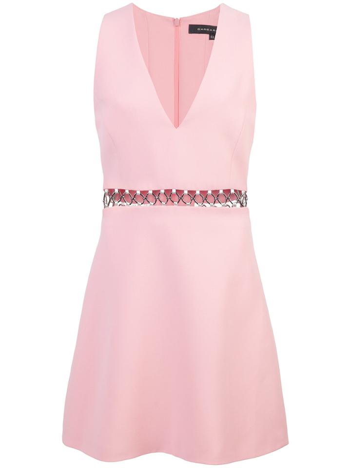 Barbara Bui Chain Waist Mini Dress - Pink & Purple