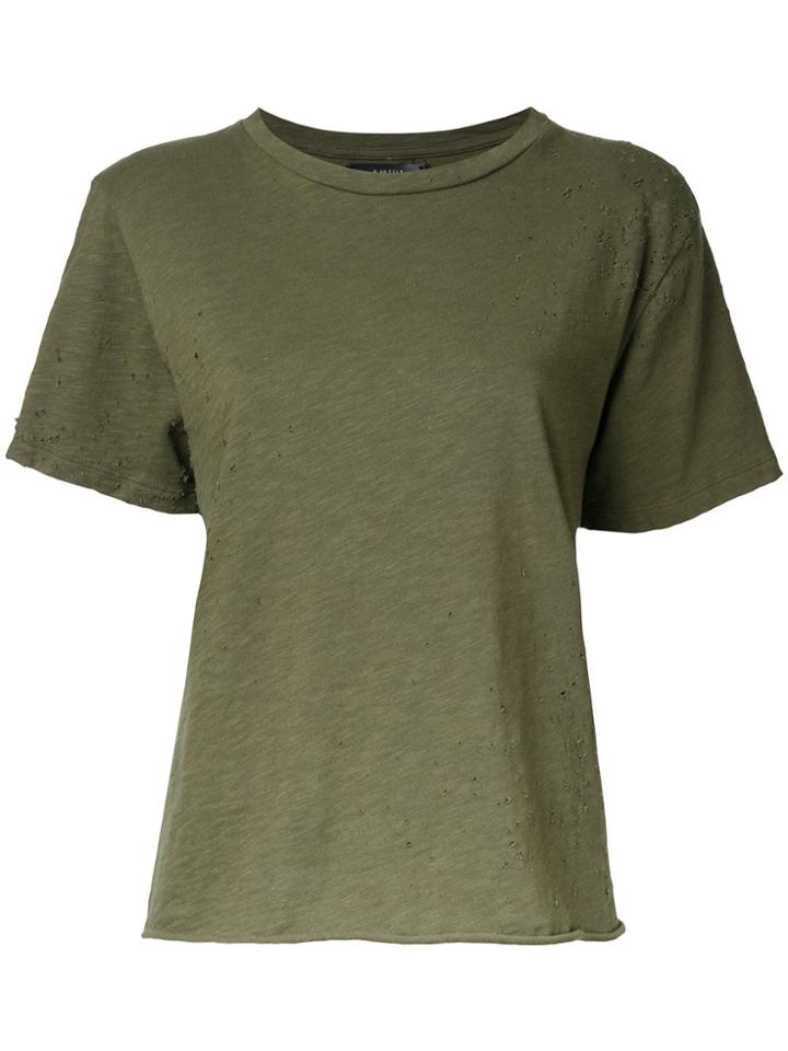 Amiri Destroyed Effect T-shirt - Green