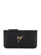 Giuseppe Zanotti Logo Plaque Wallet - Black
