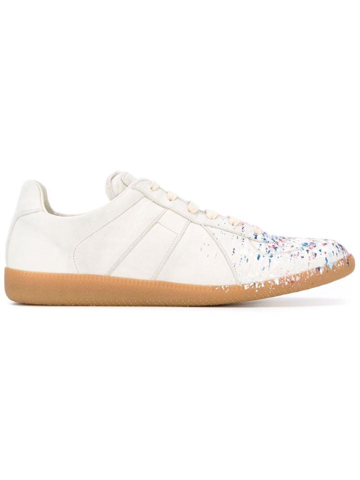 Maison Margiela 'replica' Paint Splatter Effect Sneakers