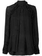 Iro - High Neck Blouse - Women - Viscose - 38, Black, Viscose