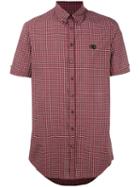 Dsquared2 Short Sleeve Check Shirt, Men's, Size: 48, Red, Cotton