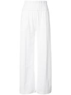 Cecilie Copenhagen - High-waisted Palazzo Pants - Women - Cotton - 2, White, Cotton