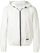Prada Zipped Hooded Jacket - White