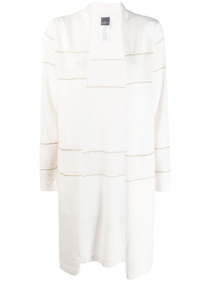 Lorena Antoniazzi Long Open-front Cardigan - Neutrals