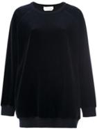 Chloé Velvet Jumper, Women's, Size: Xl, Blue, Cotton/polyester