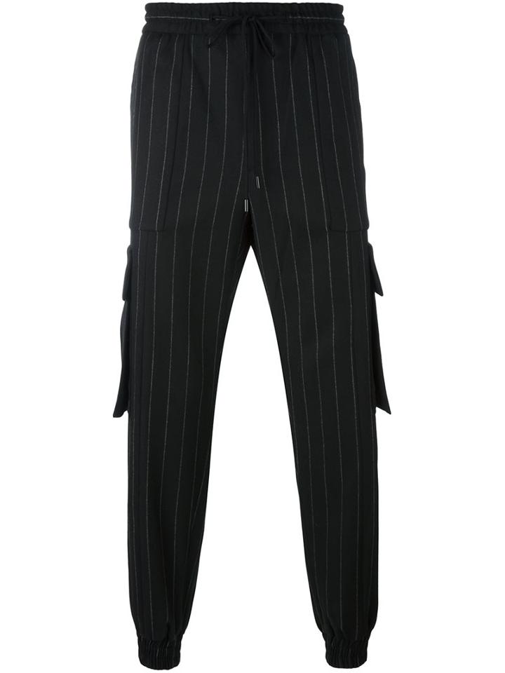 Juun.j Pinstriped Tapered Trousers