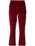 's Max Mara Corduroy Cropped Trousers - Red