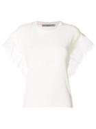 Ermanno Scervino Lace Trim Tee - White