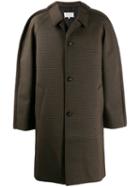 Maison Margiela Micro Check Coat - Green