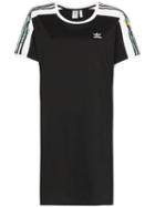 Adidas Three Stripe Logo T-shirt Mini Dress - Black