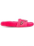Valentino Valentino Garavani Glitter Lips Slides - Pink
