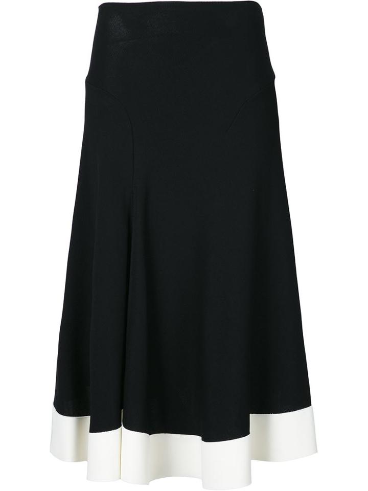 Esteban Cortazar Side Slit Circle Skirt