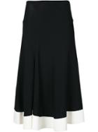 Esteban Cortazar Side Slit Circle Skirt