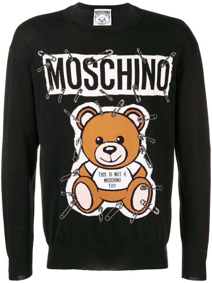 Moschino Teddy Bear Knit Sweater - Black