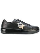 Prada Star Logo Patch Sneakers - Black