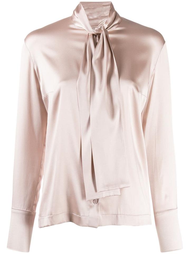D.exterior Pussy Bow Blouse - Pink