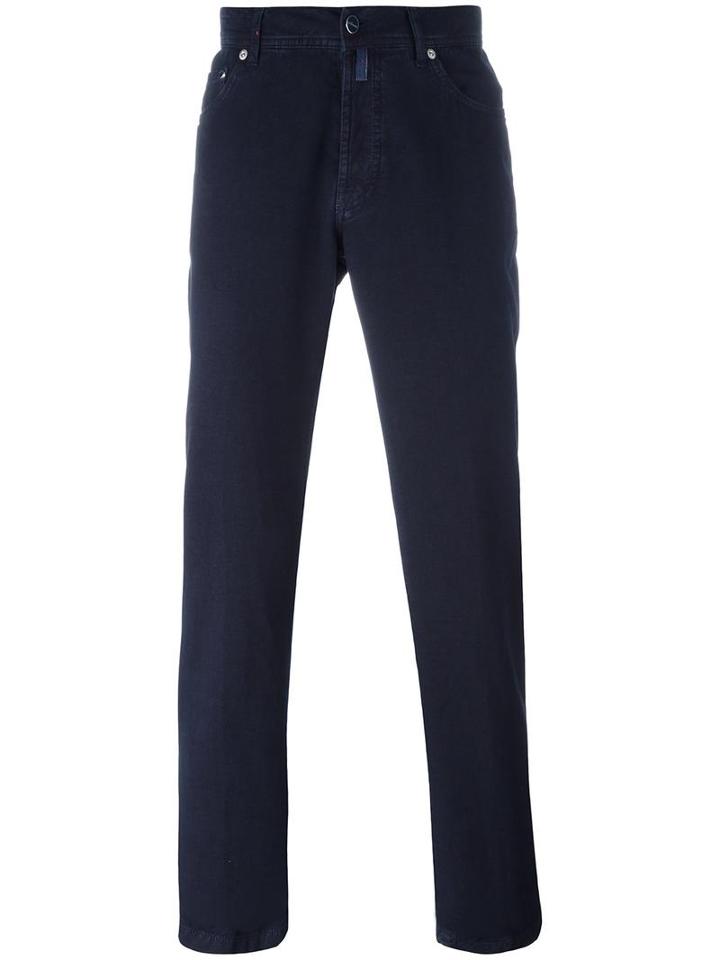 Kiton Straight Leg Jeans, Men's, Size: 32, Blue, Cotton