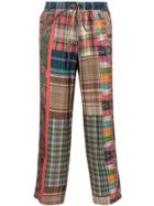 Pierre-louis Mascia Patchwork Cropped Trousers - Multicolour