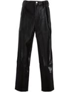 Y / Project Coated Trousers, Men's, Size: Medium, Black, Cotton/wool