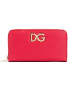 Dolce & Gabbana Logo Zip-around Wallet - Red
