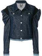 Aviù Embellished Puff Sleeve Jacket - Blue