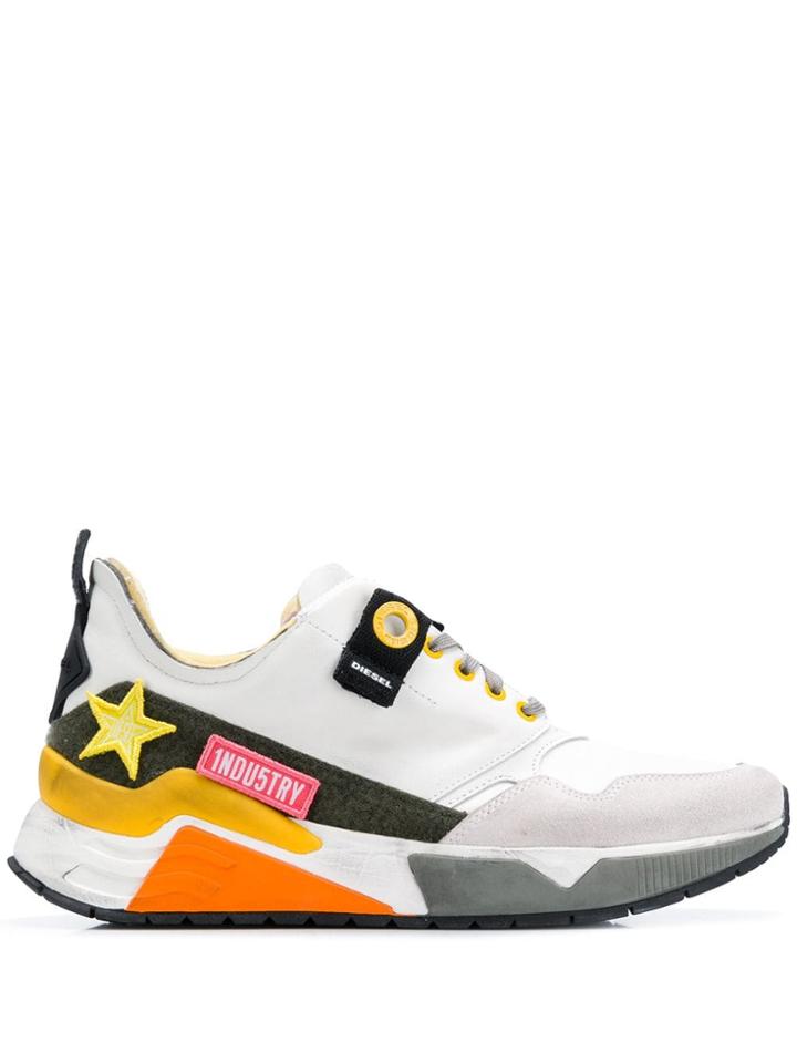 Diesel Running-style Trainers - White