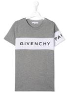 Givenchy Kids Logo Cotton T-shirt - Grey