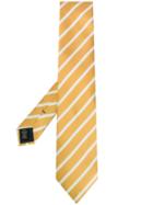 Ermenegildo Zegna Striped Silk Tie - Yellow