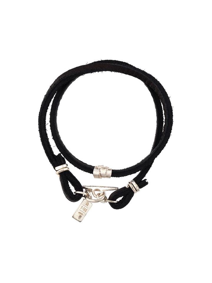 1-100 Small Bead Rawhide Bracelet, Adult Unisex, Size: Medium, Black